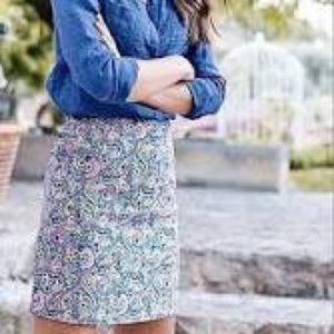 𝅺boden Terreza Paisley Print Skirt